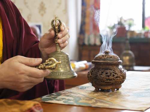 Puja -Shelkar Monastery 谢尔卡寺的普迦